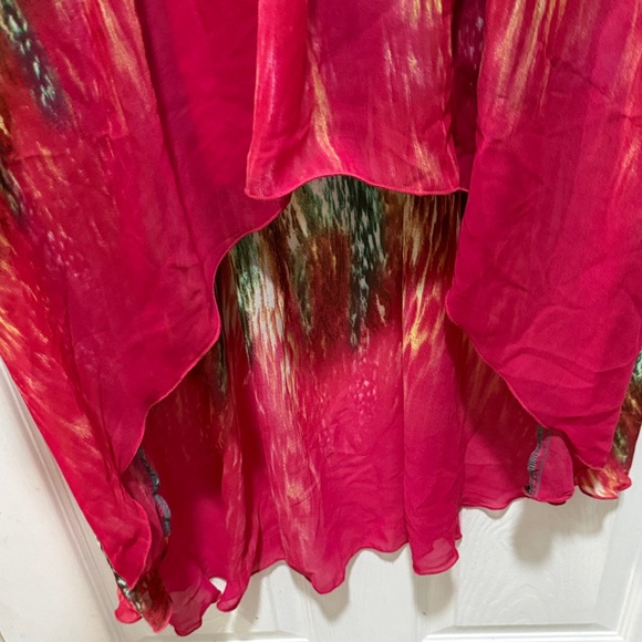 Multicolor Sleeveless Asymmetrical Dress - Picture 2 of 6